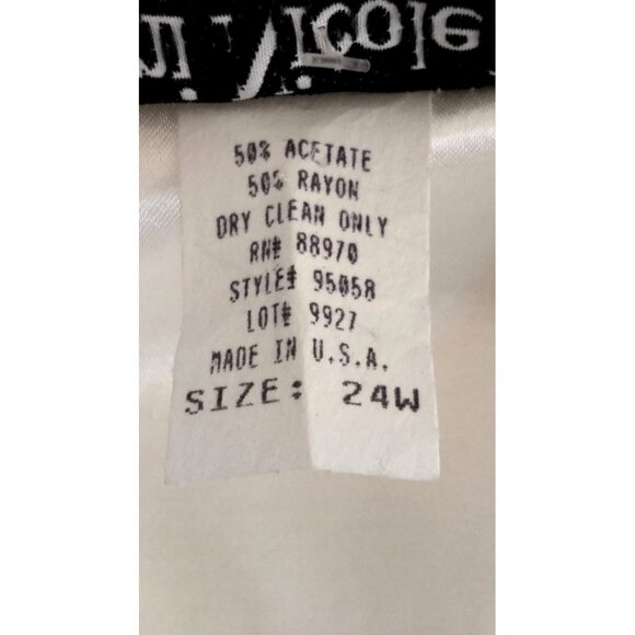 Vintage Ronnie Nicole II Cream 2-Piece Jacket & Maxi Dress Set Size 24W - Picture 11 of 11